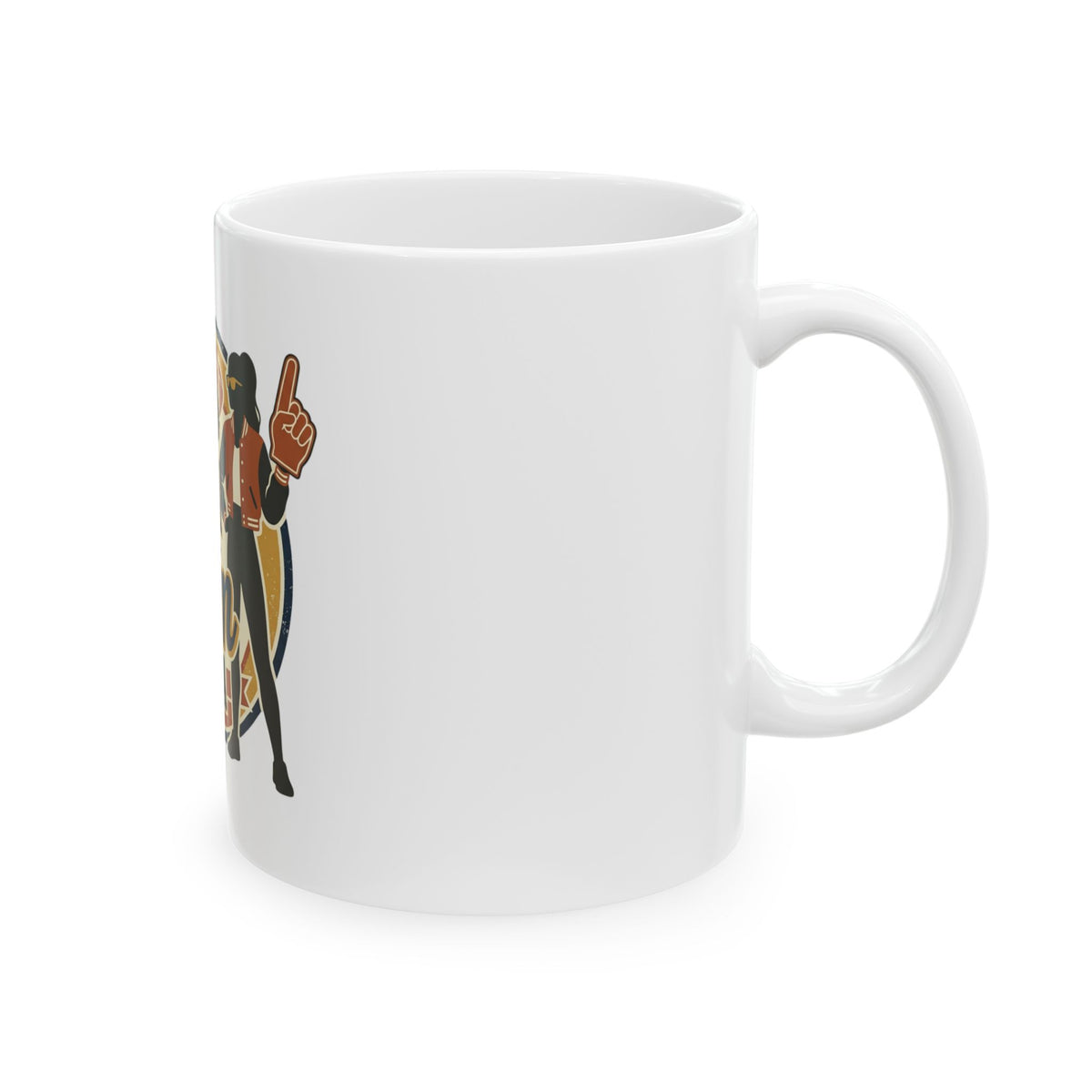 Football Mom Era Ceramic Mug — Retro Sideline Coffee Cup (11oz & 15oz)